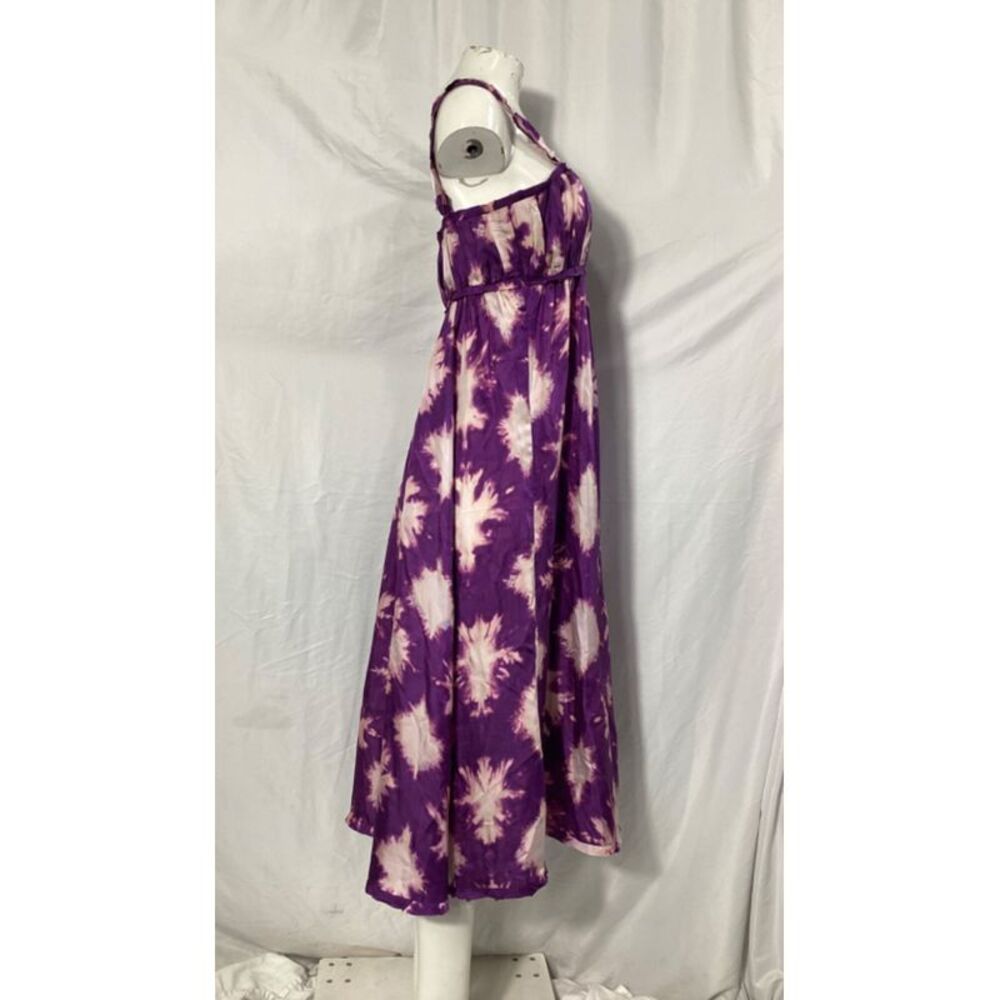 Ulla Johnson Penelope Printed Maxi Dress in Purple Silk - Picture 7 of 10